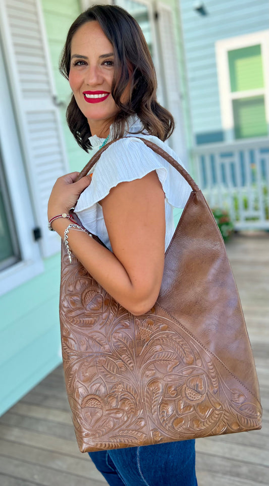 The Nancy Ann Leather Hobo Bag