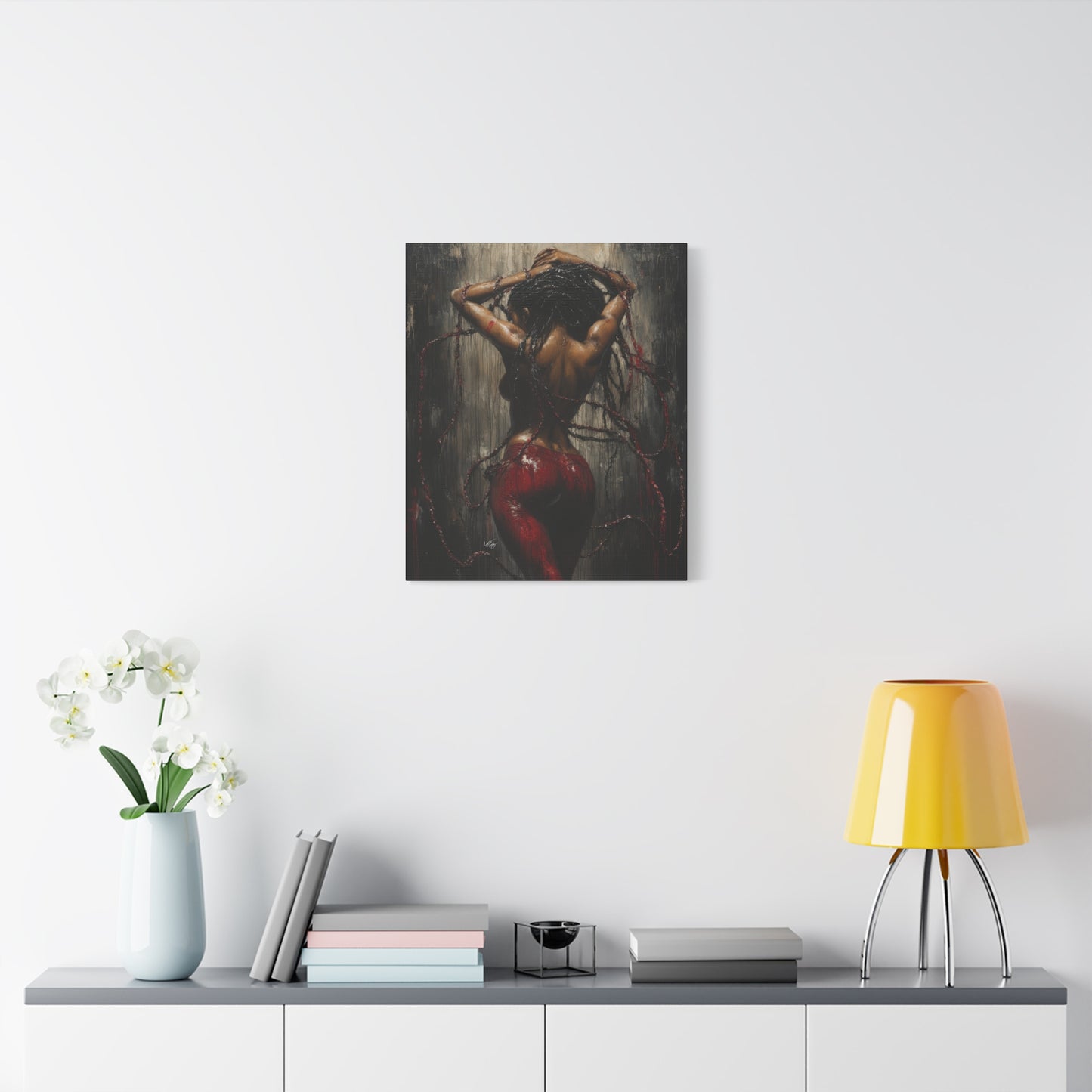 Private Dancer Afrocentric Black Woman Art Canvas Wall Print
