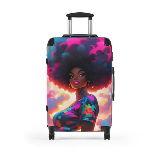 It's Going To Be A Good Day Black Woman Art Hardshell Hardside Lockable Spinner Suitcase - Xtreme Shopper