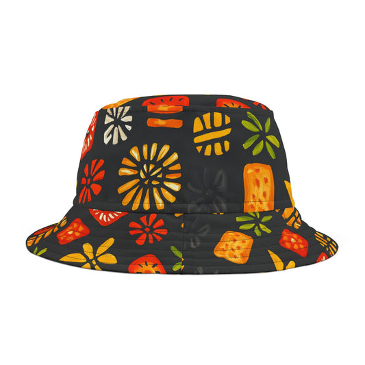 Trendy Ethnic Inspired Print Unisex Bucket Beach Hat - Xtreme Shopper