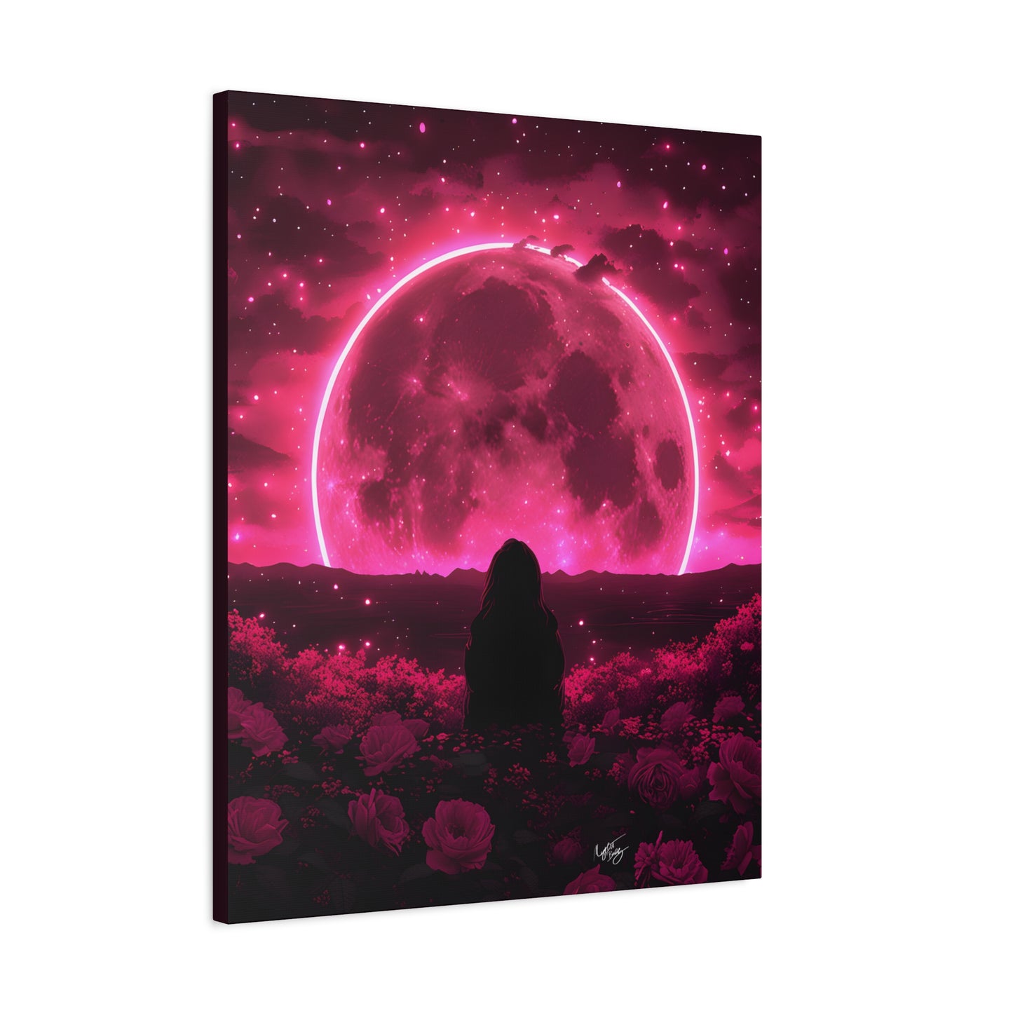 It Rises in the East Afrocentric Black Woman Abstract Art Canvas Wall Print