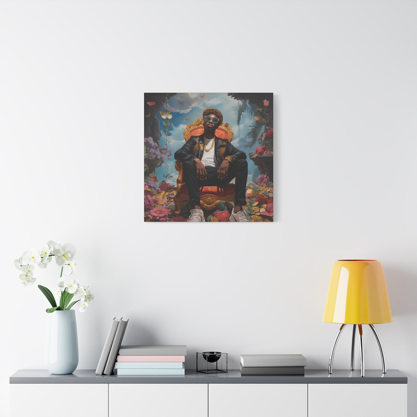 SurrealFlyism Afrocentric Black Man Art Canvas Wall Print