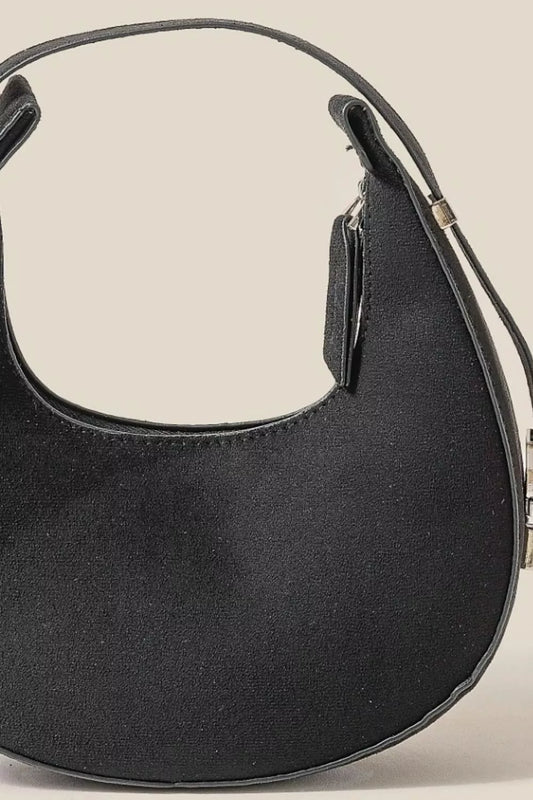 Fame Soft Circle Half Moon Handbag - Xtreme Shopper