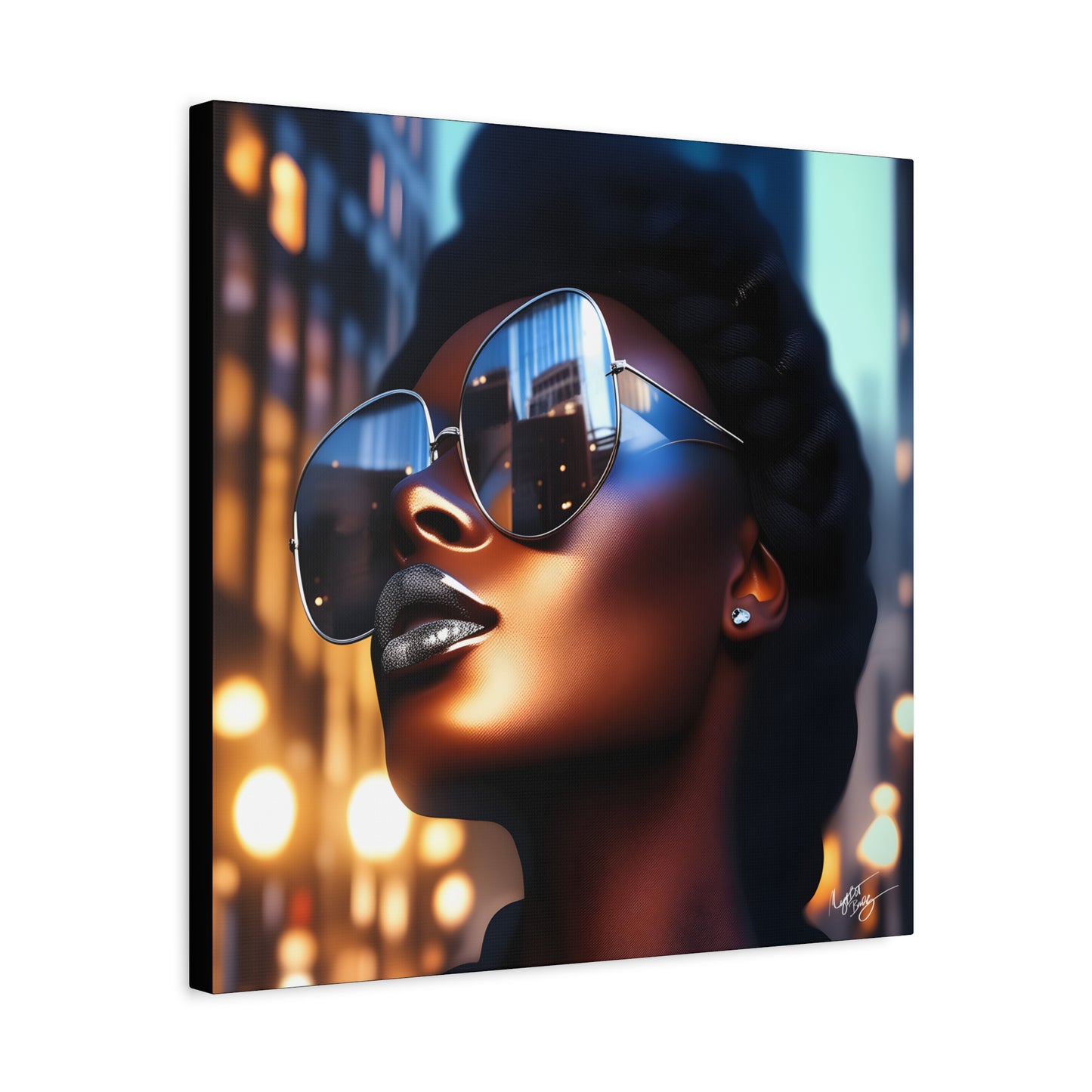 I Am A Diva Black Woman Afrocentric Art Canvas Wall Print