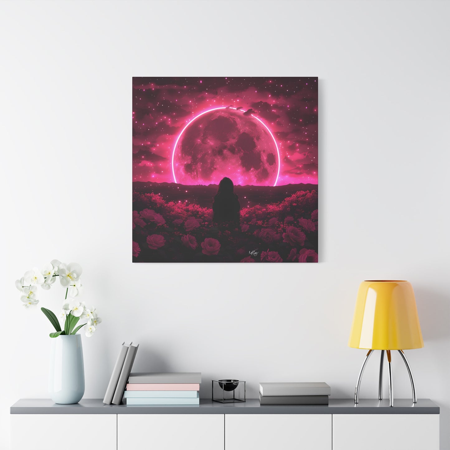 It Rises in the East Afrocentric Black Woman Abstract Art Canvas Wall Print