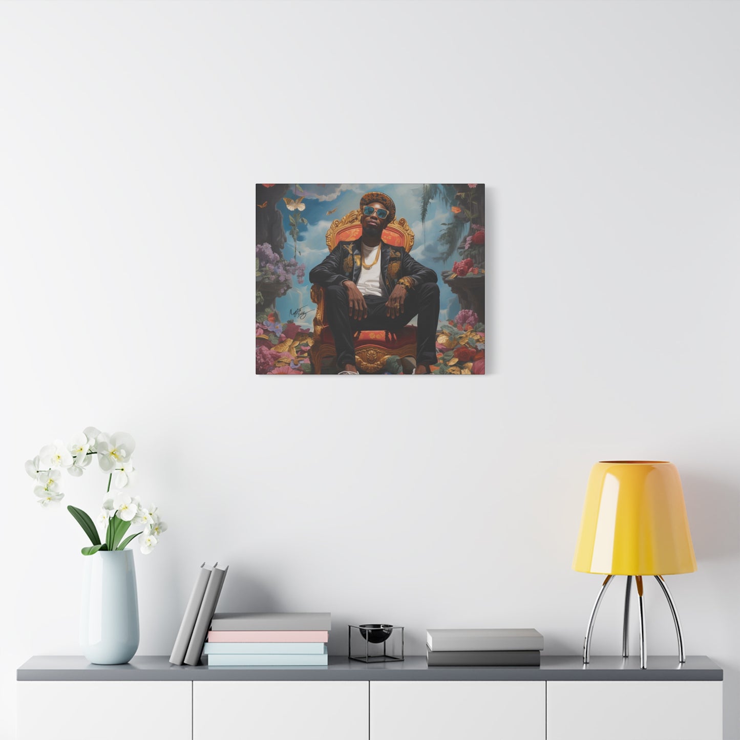 SurrealFlyism Afrocentric Black Man Art Canvas Wall Print