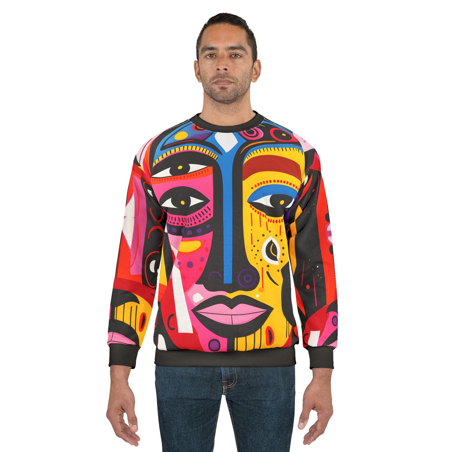 The Mask Abstract Art Graphic Sweatshirt
