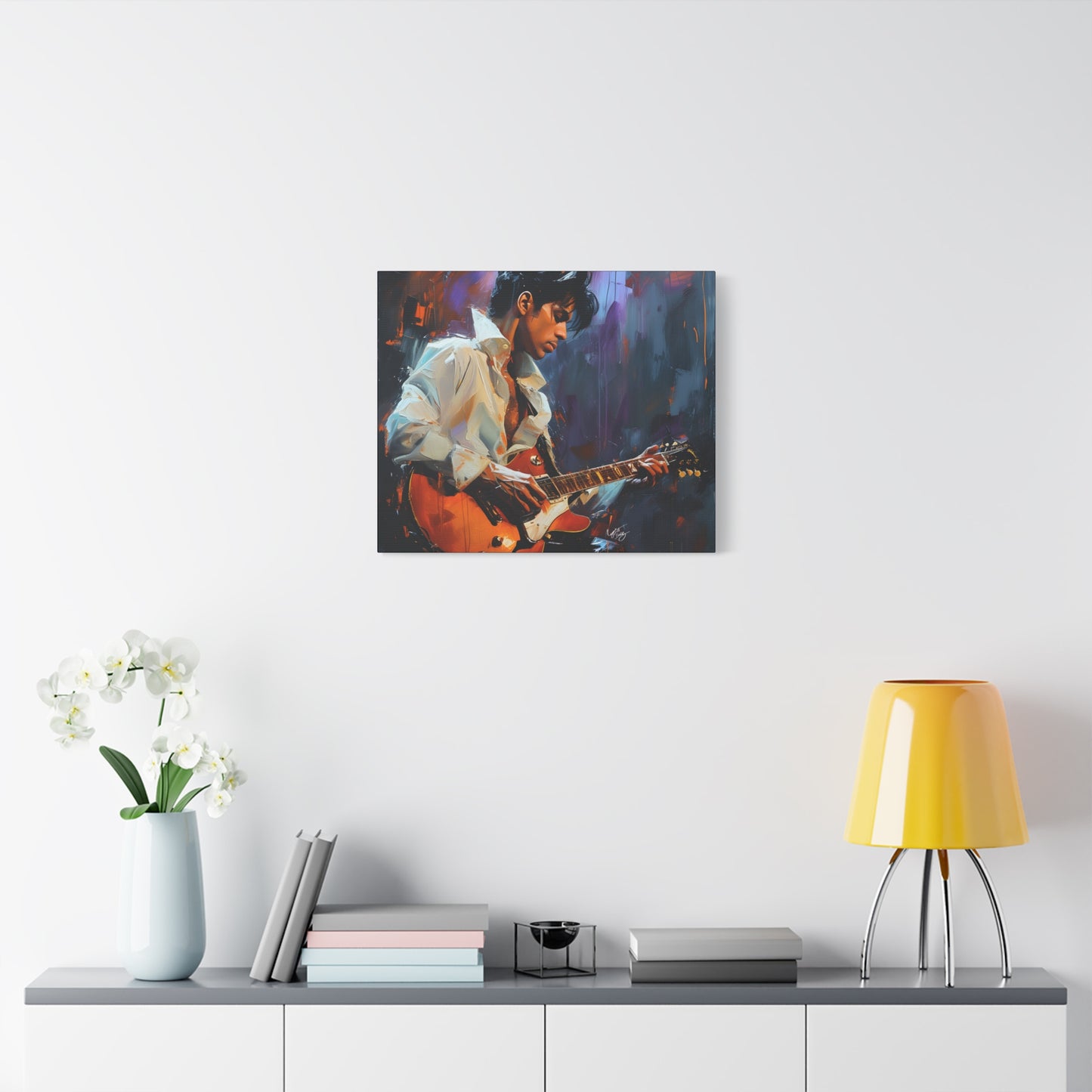 Prince In Concert Afrocentric Black Art Canvas Wall Print