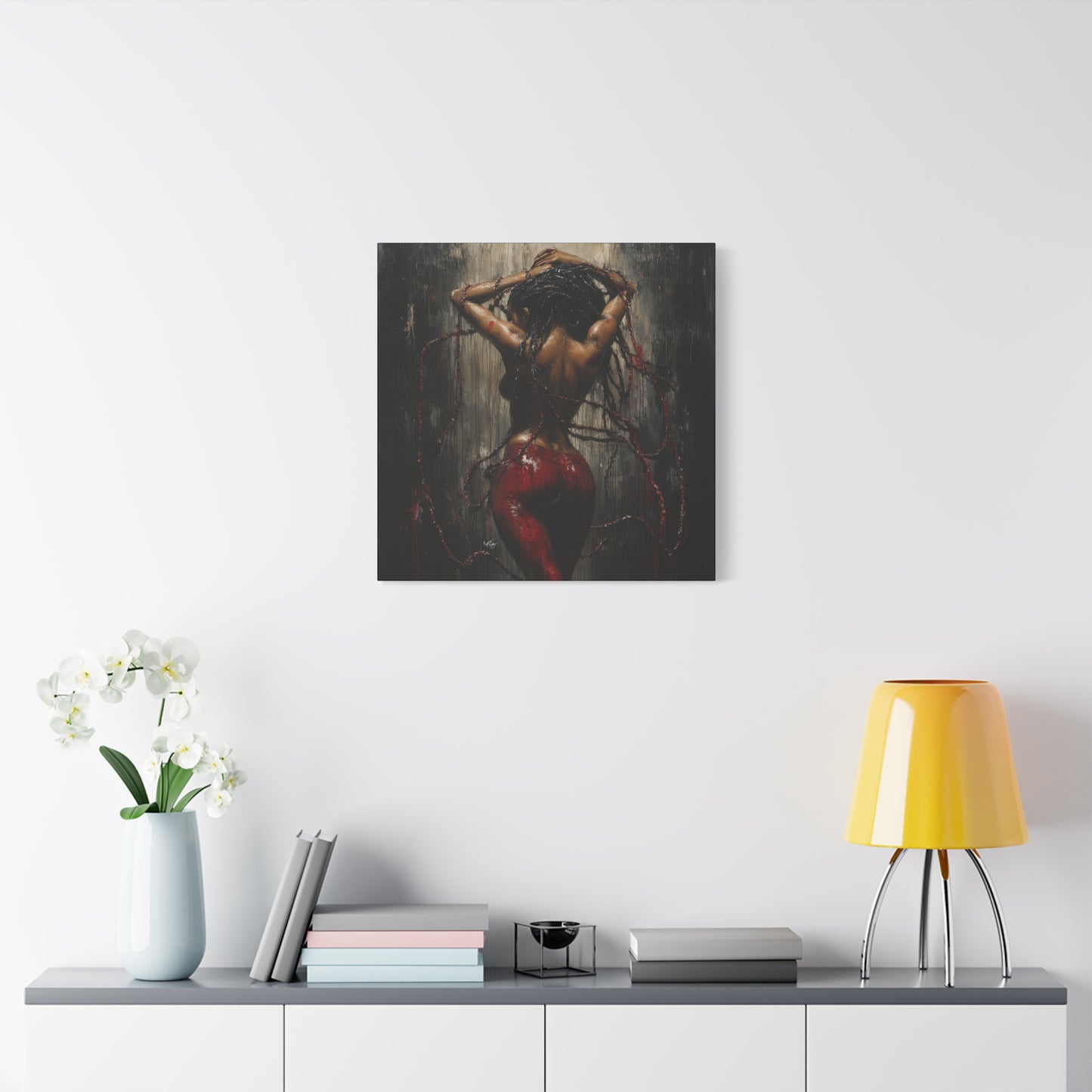 Private Dancer Afrocentric Black Woman Art Canvas Wall Print