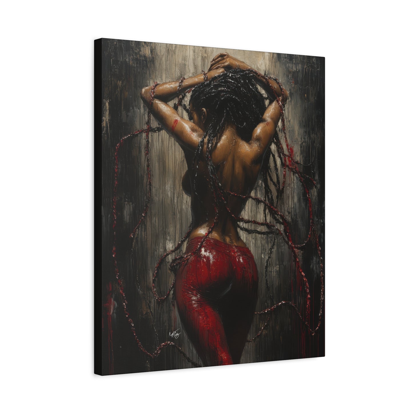 Private Dancer Afrocentric Black Woman Art Canvas Wall Print