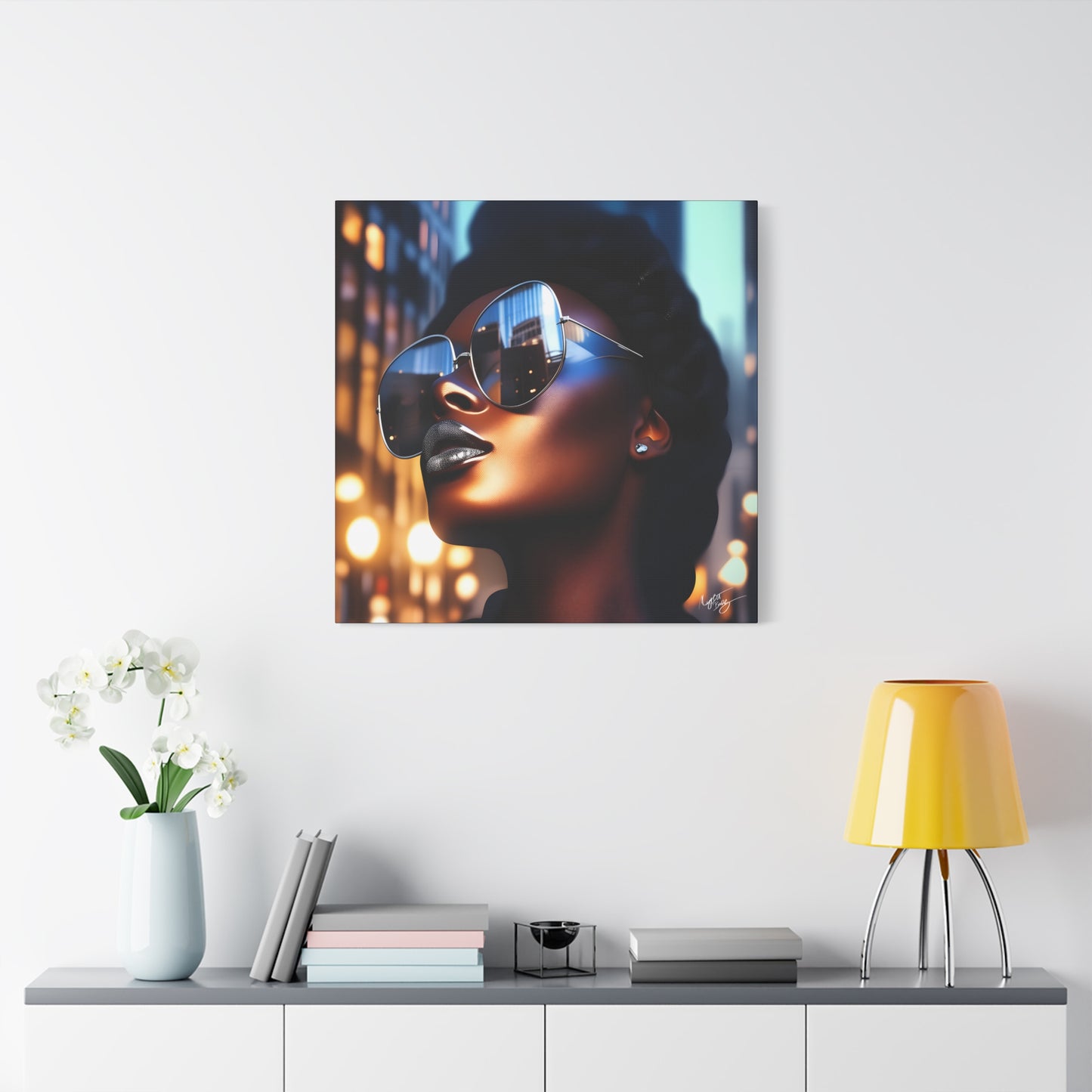 I Am A Diva Black Woman Afrocentric Art Canvas Wall Print