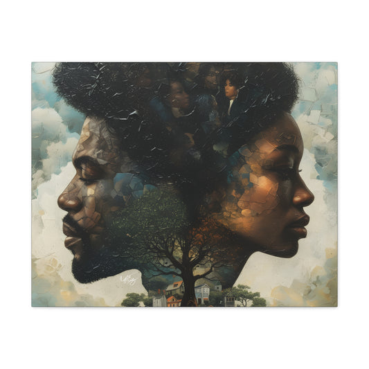 Together We Grow Afrocentric Black Art Canvas Wall Print - Xtreme Shopper