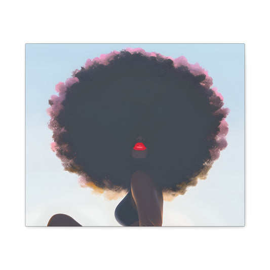 I Am That Chick Afrocentric Black Woman Abstract Fantasy Art Canvas Wall Print - Xtreme Shopper