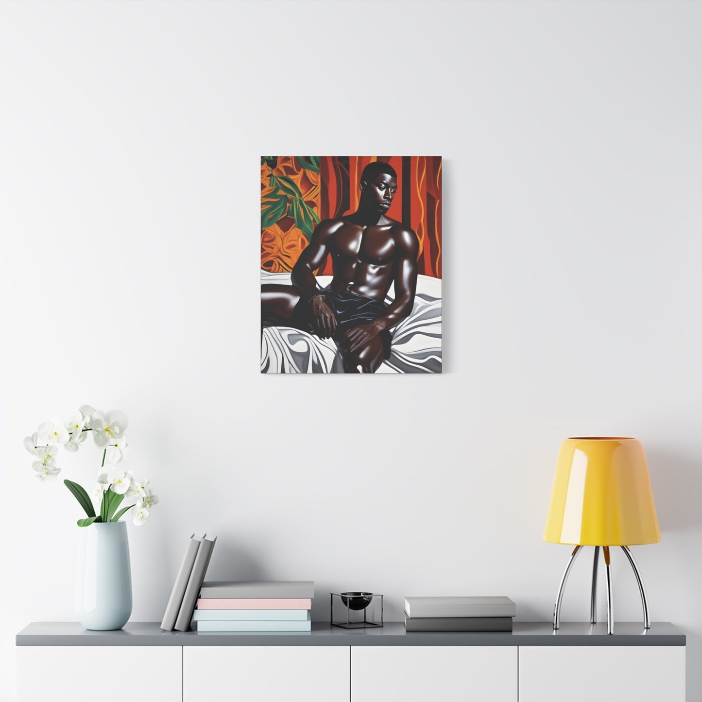 Good Morning Afrocentric Black Artwork Canvas Wall Print