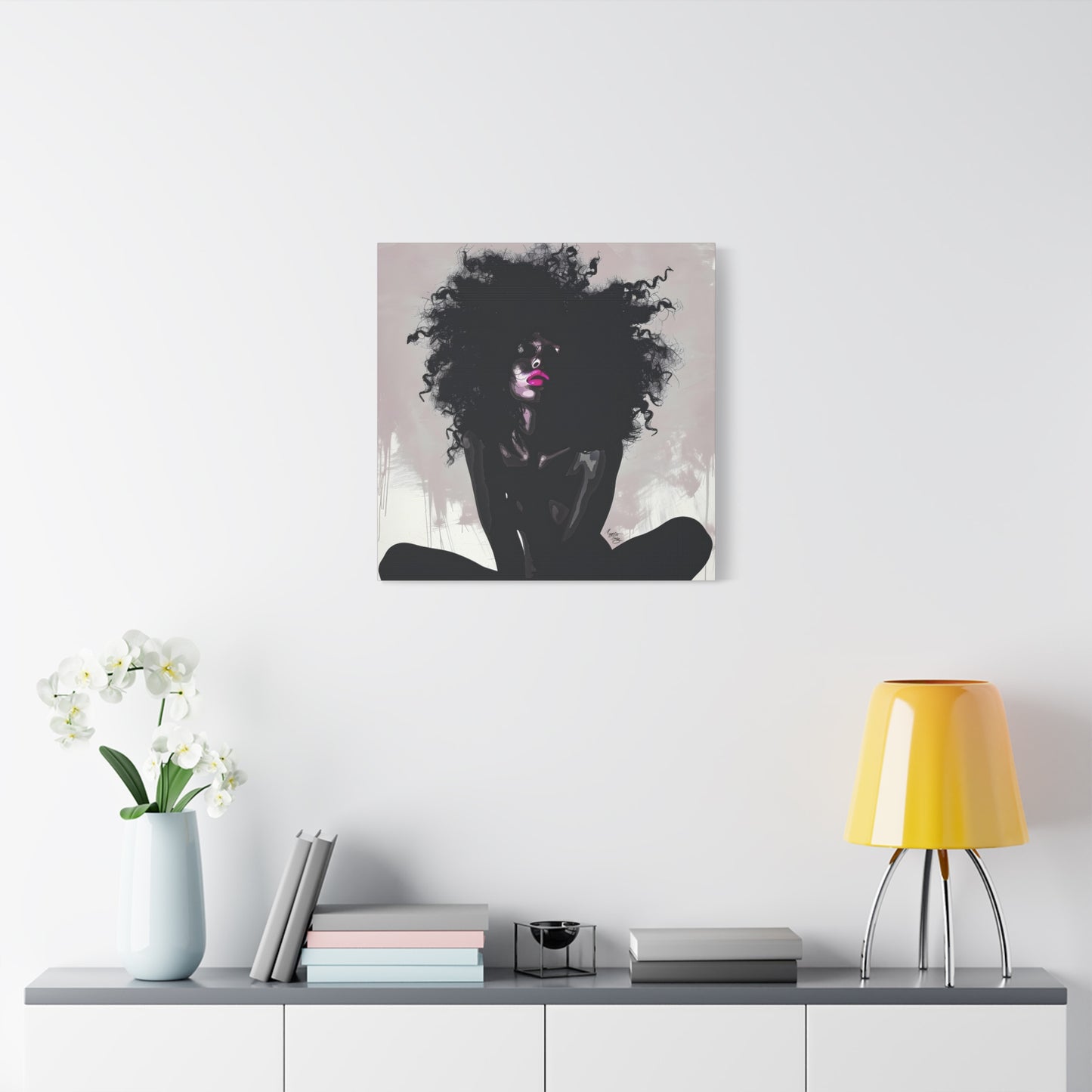 I Know You See Me Afrocentric Black Woman Abstract Art Canvas Wall Print