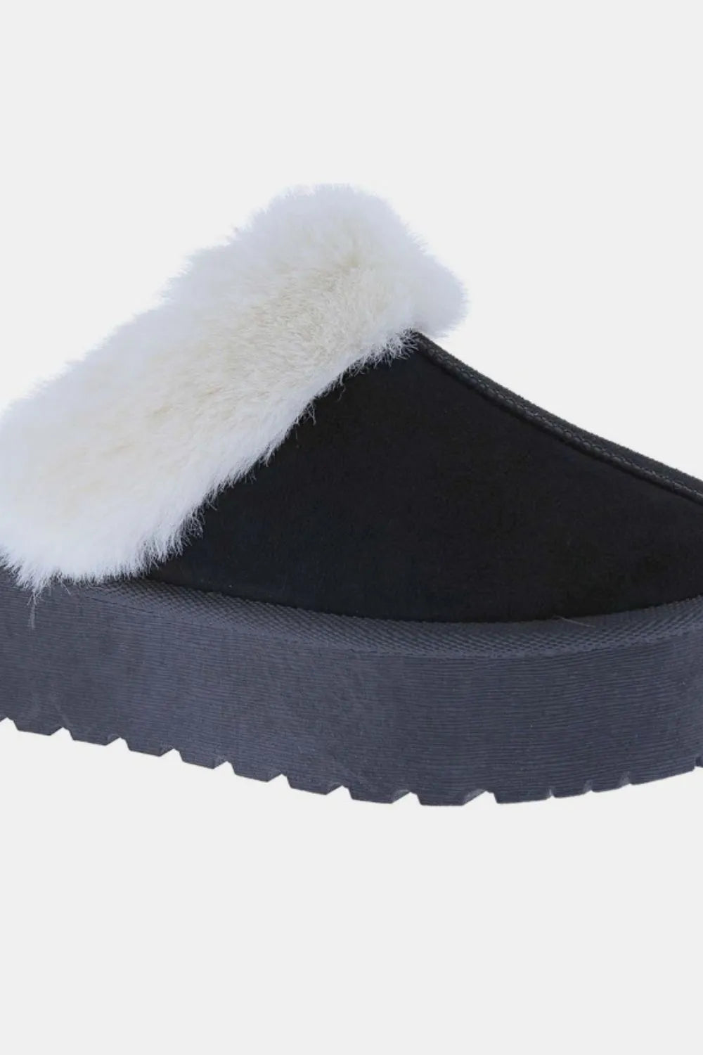Weeboo Thick Bottom Fur Trim Snow Slippers - Xtreme Shopper