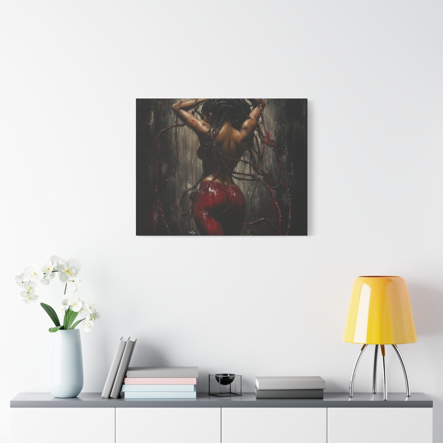 Private Dancer Afrocentric Black Woman Art Canvas Wall Print
