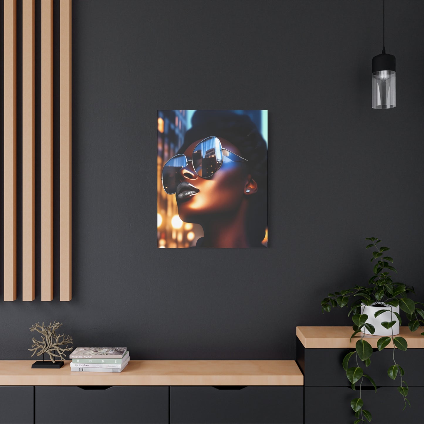 I Am A Diva Black Woman Afrocentric Art Canvas Wall Print