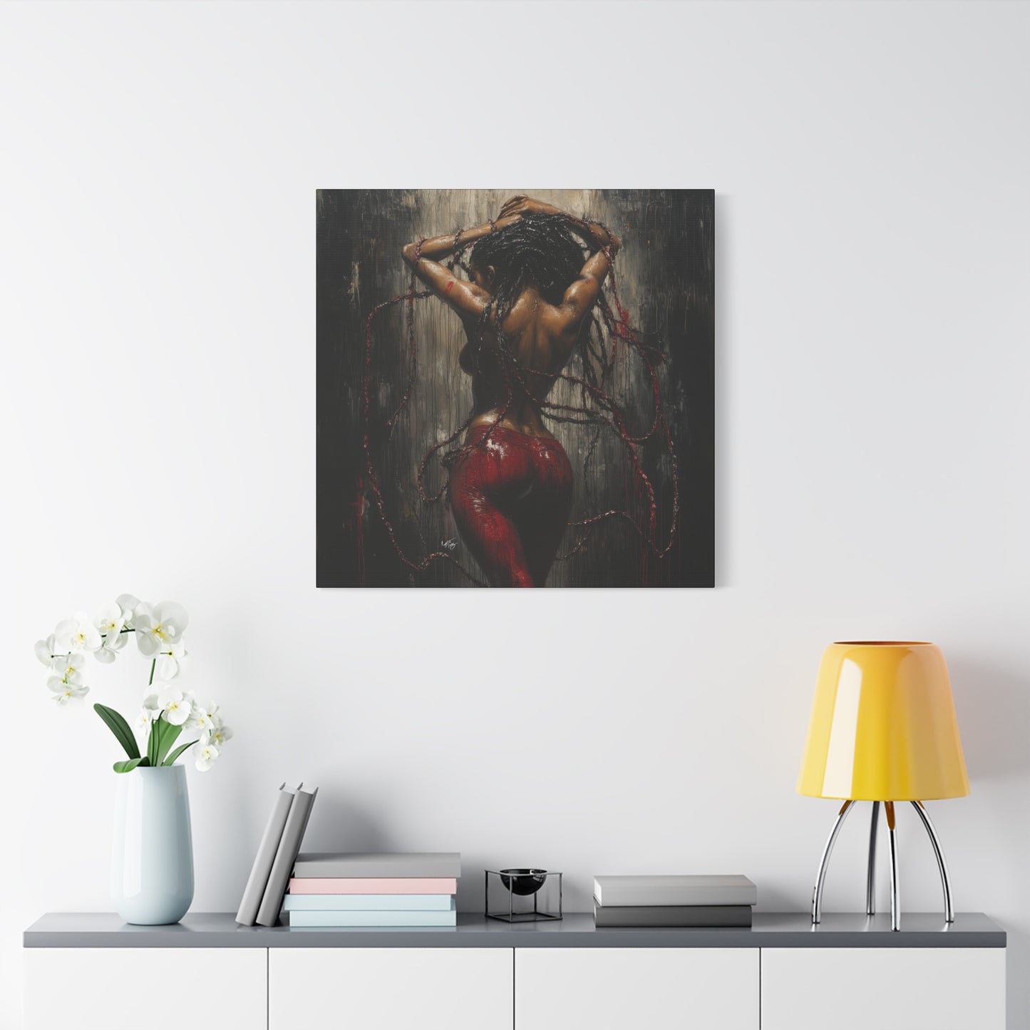 Private Dancer Afrocentric Black Woman Art Canvas Wall Print