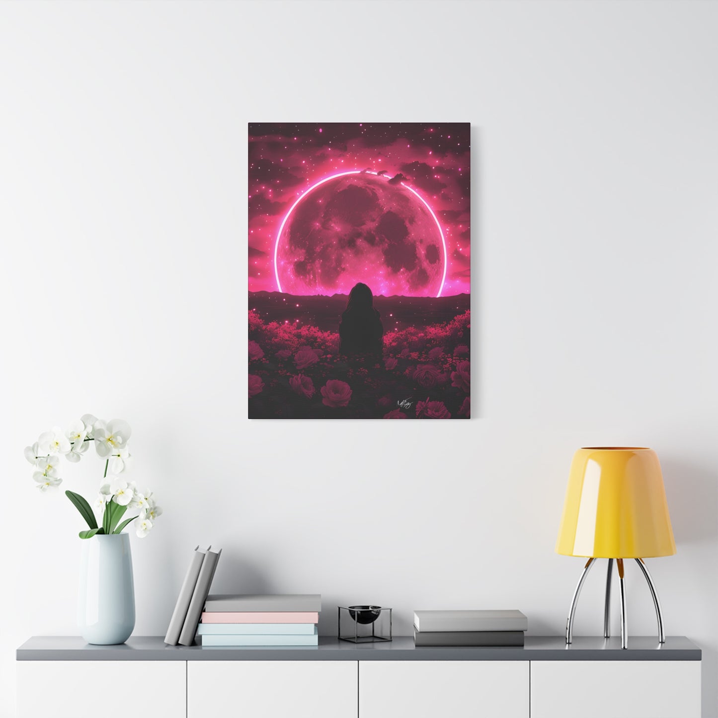 It Rises in the East Afrocentric Black Woman Abstract Art Canvas Wall Print