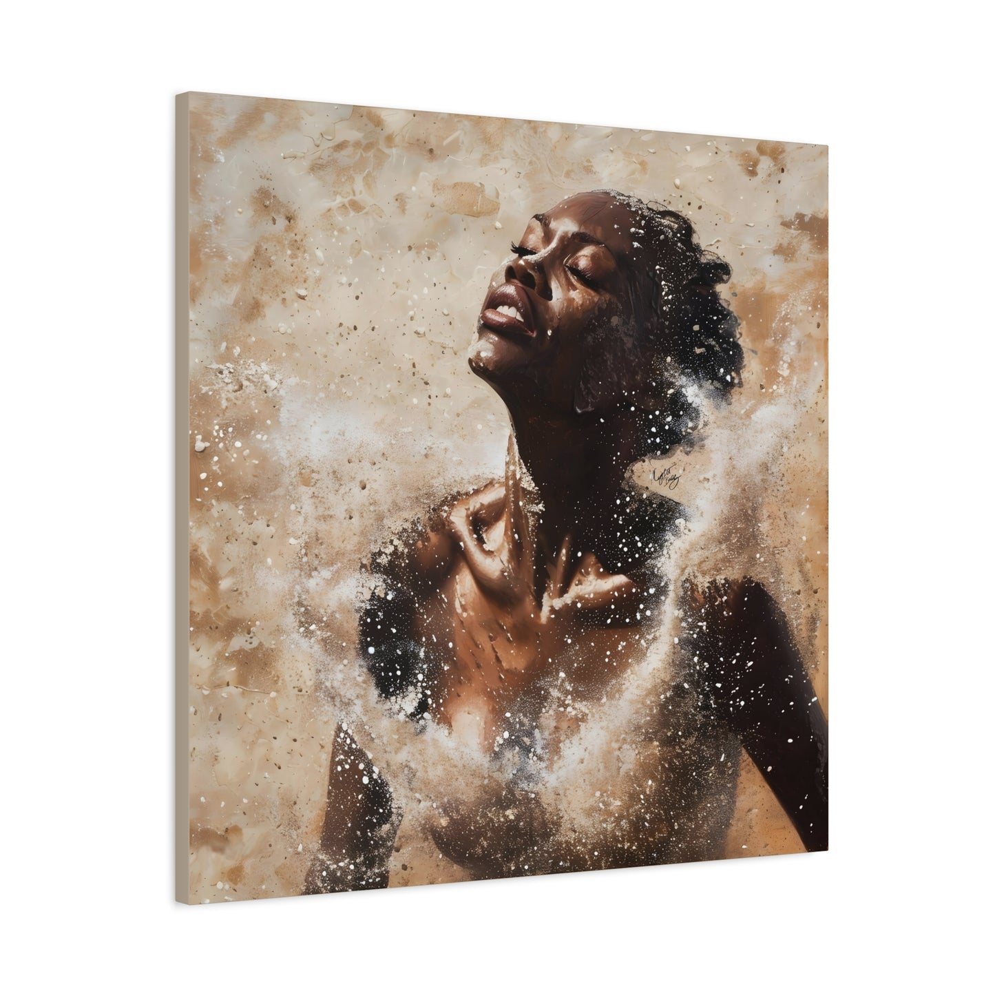 The Breakthrough Black Woman Art Canvas Wall Print