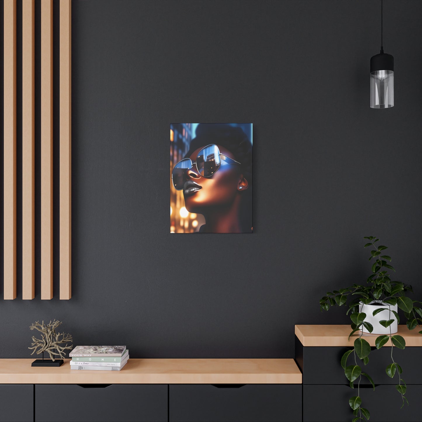 I Am A Diva Black Woman Afrocentric Art Canvas Wall Print