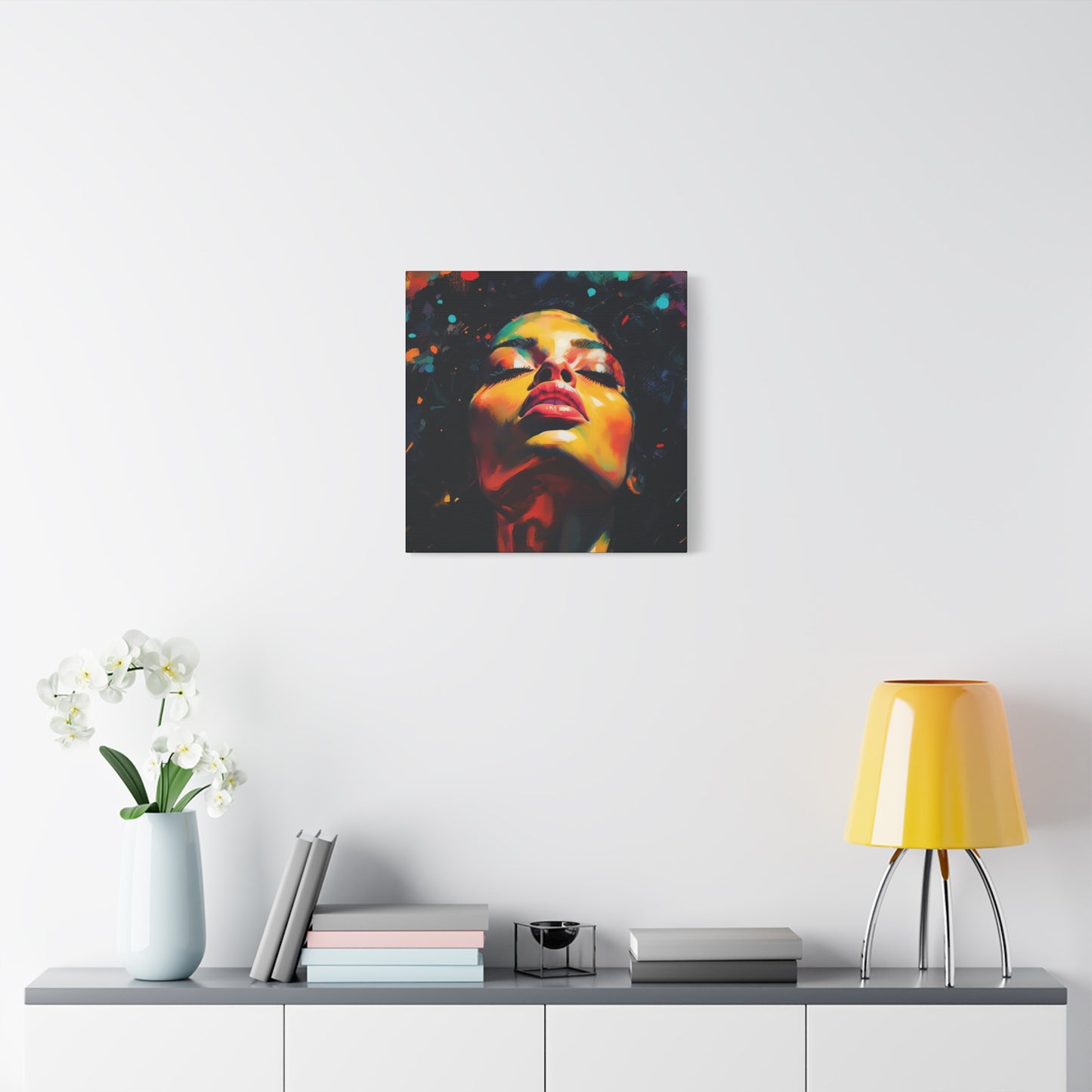 The Rapture Black Woman Abstract Artwork Canvas Wall Print