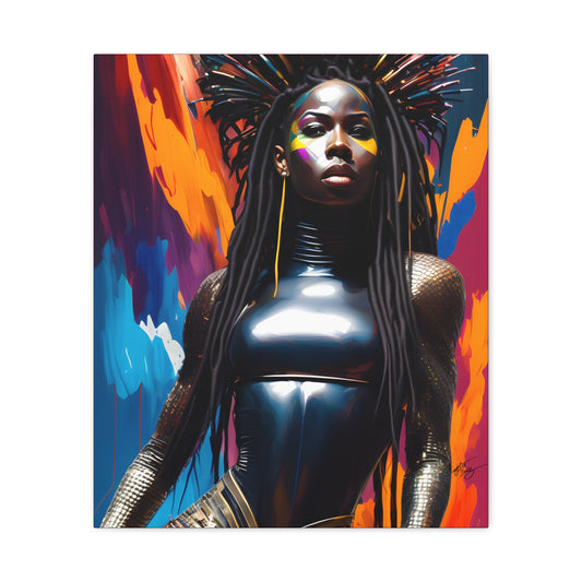 You Can't Take My Crown Abstract Black Woman Artwork Canvas Wall Print - Xtreme Shopper