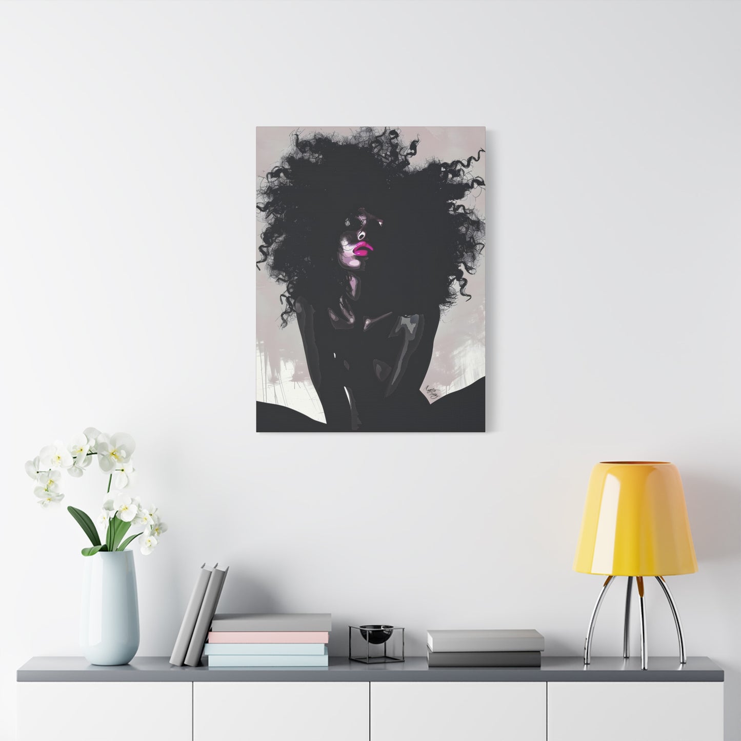 I Know You See Me Afrocentric Black Woman Abstract Art Canvas Wall Print