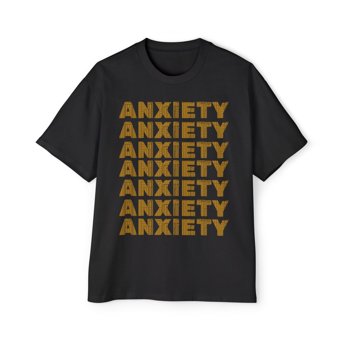 Anxiety It's In My Head Streetwear Statement Unisex Heavyweight Cotton Oversized T-Shirt