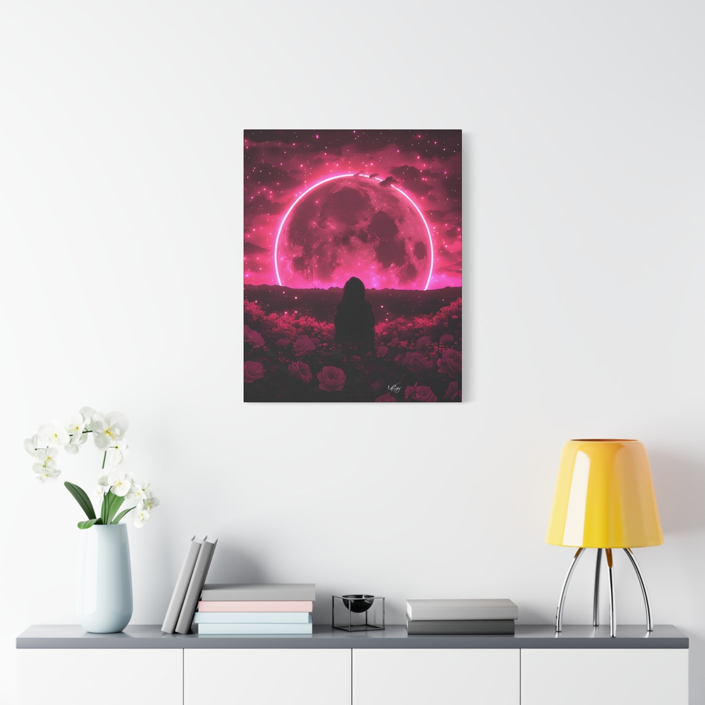 It Rises in the East Afrocentric Black Woman Abstract Art Canvas Wall Print