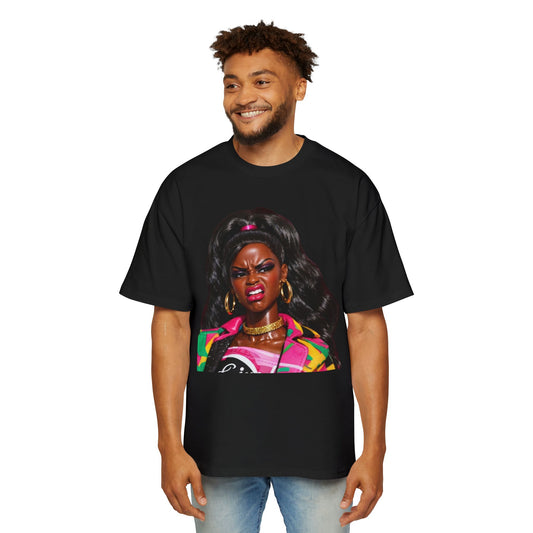 Eww Angry Doll Meme Streetwear Unisex Heavyweight Cotton Oversized T-Shirt