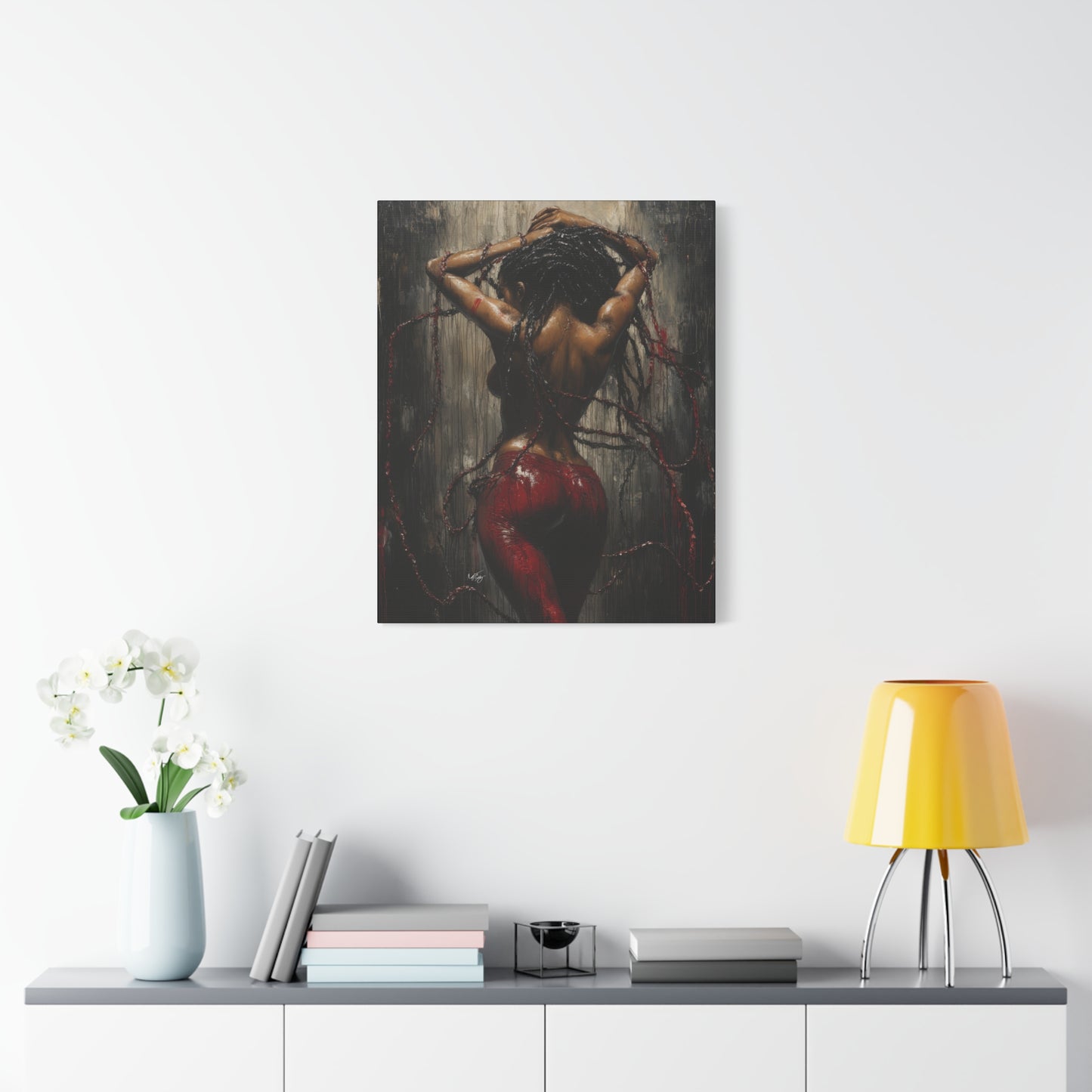 Private Dancer Afrocentric Black Woman Art Canvas Wall Print