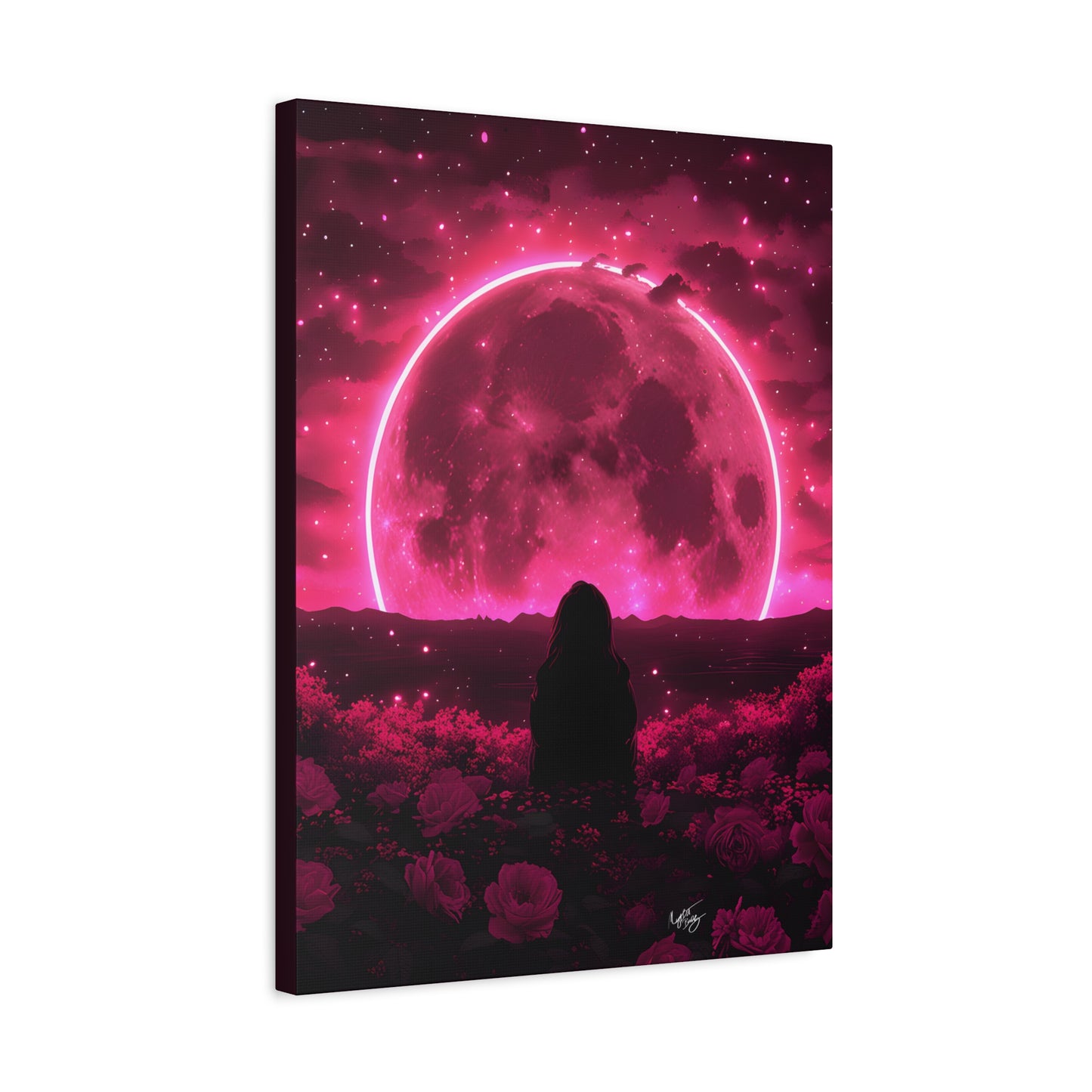 It Rises in the East Afrocentric Black Woman Abstract Art Canvas Wall Print