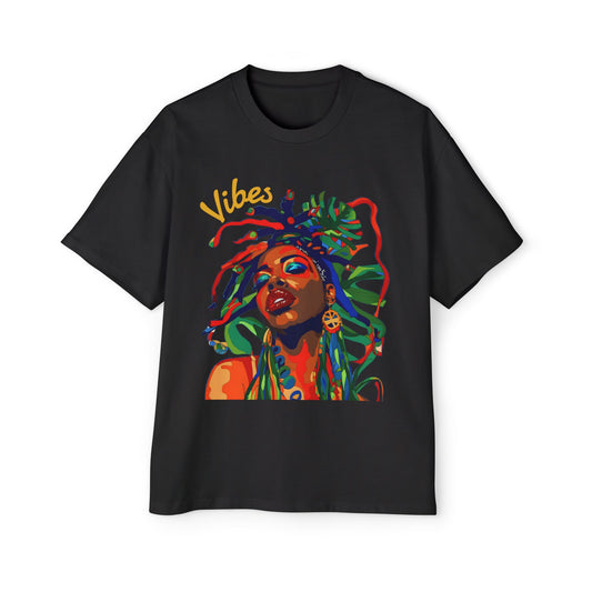 Vibes - I'm Feeling It Streetwear Unisex Heavyweight Cotton Oversized T-Shirt - Xtreme Shopper