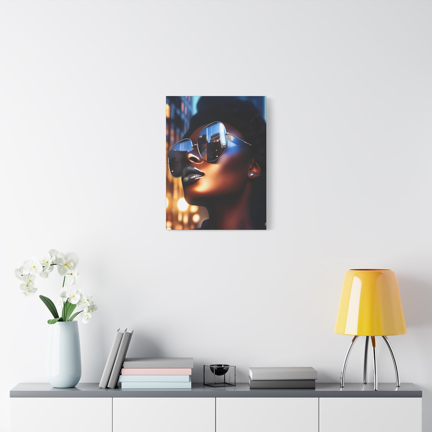 I Am A Diva Black Woman Afrocentric Art Canvas Wall Print