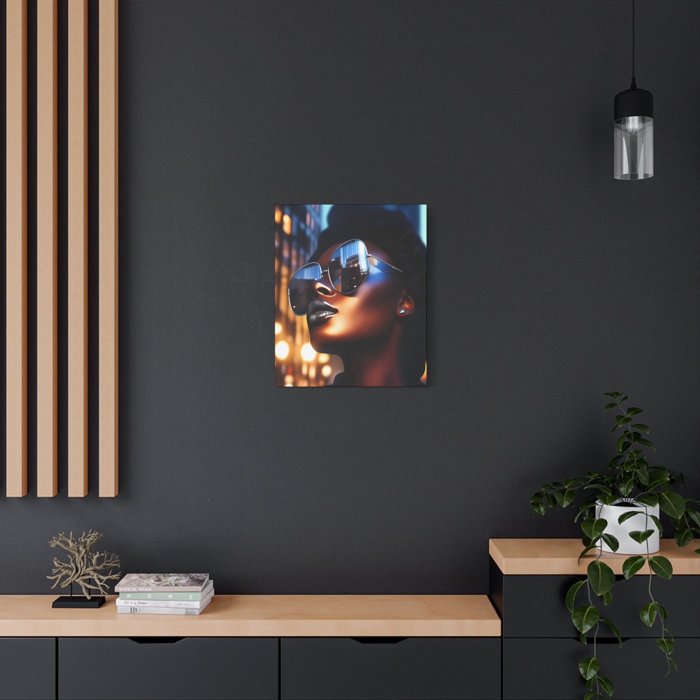 I Am A Diva Black Woman Afrocentric Art Canvas Wall Print