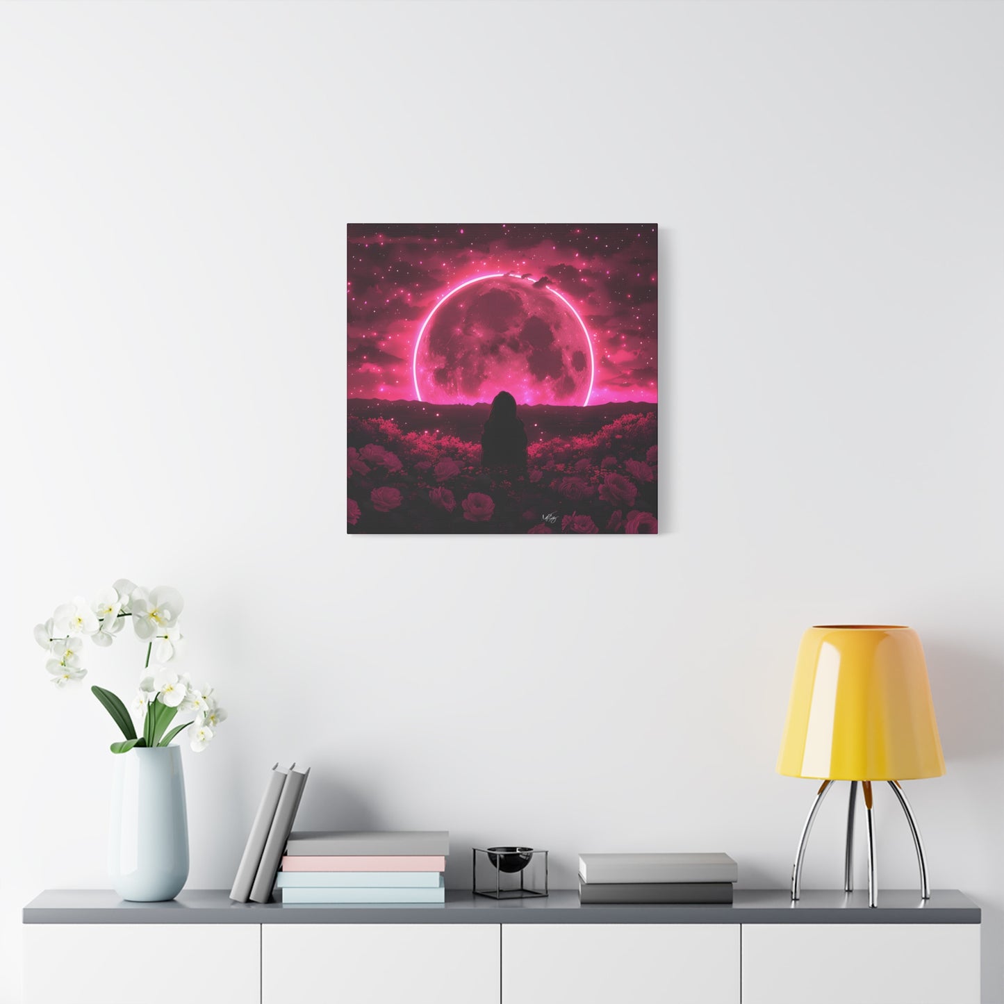 It Rises in the East Afrocentric Black Woman Abstract Art Canvas Wall Print
