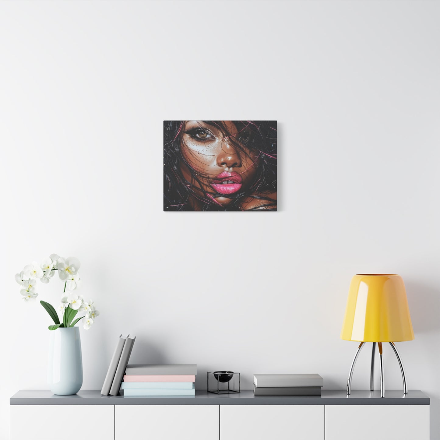 I'm Parched Afrocentric Black Woman Art Canvas Wall Print