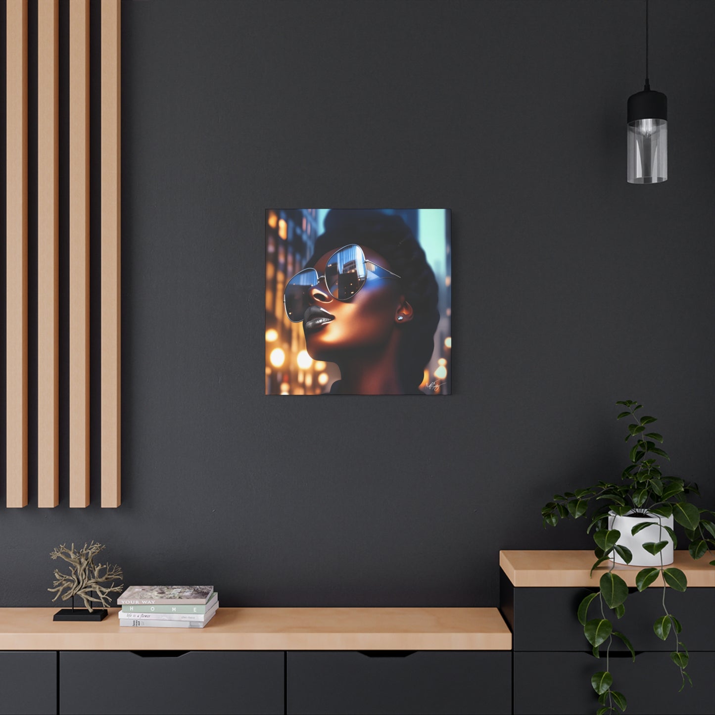 I Am A Diva Black Woman Afrocentric Art Canvas Wall Print