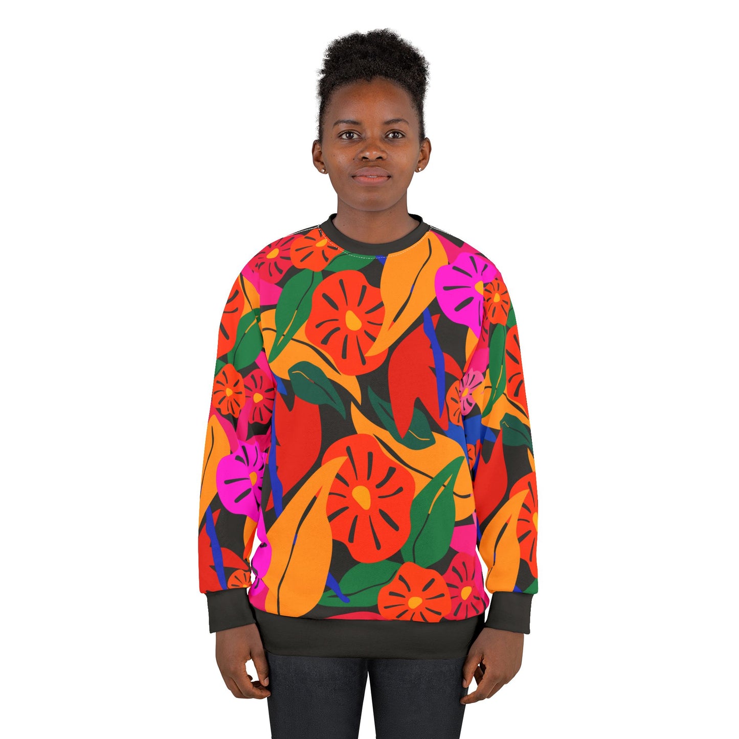Spring Fling Abstract Art Graphic Sweatshirt