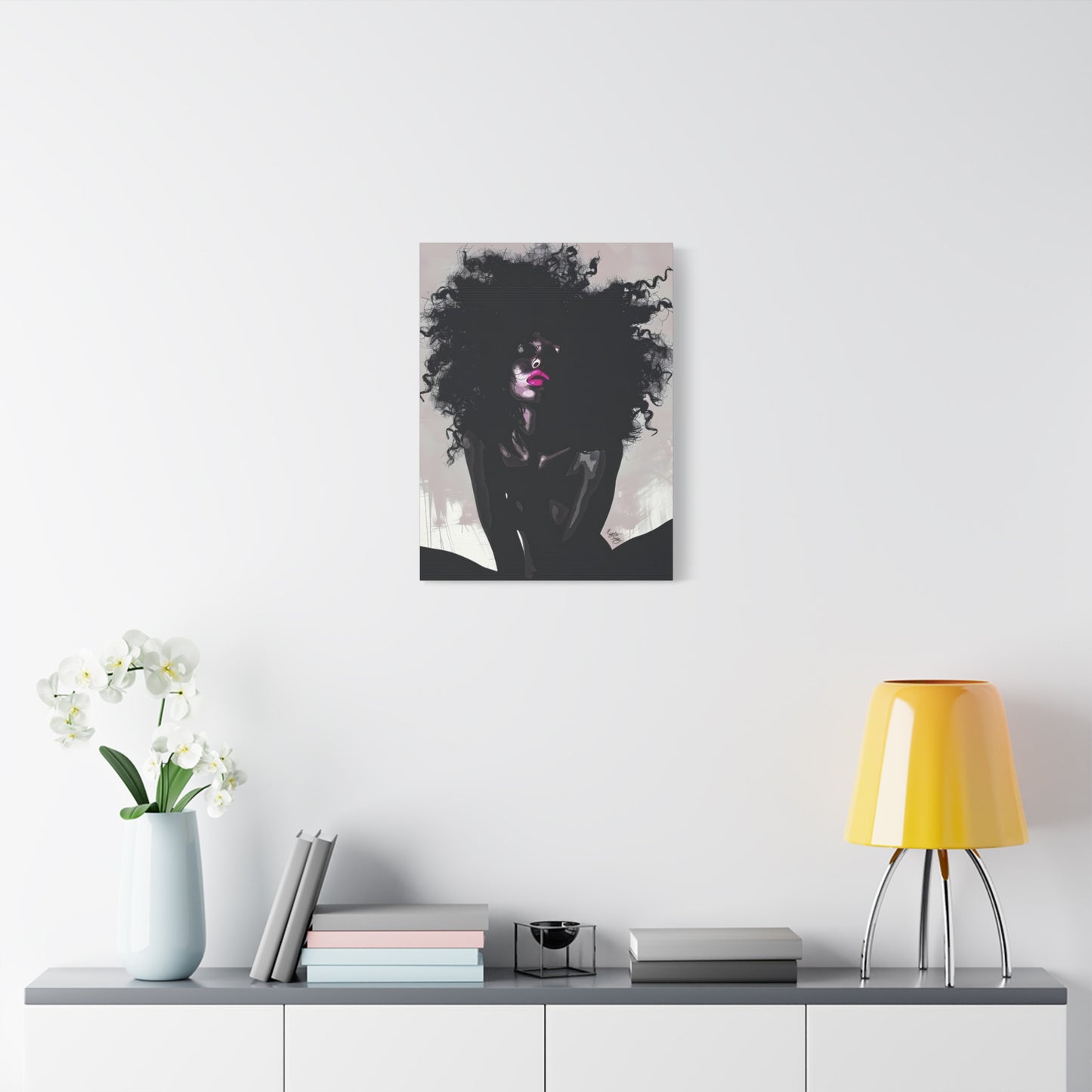 I Know You See Me Afrocentric Black Woman Abstract Art Canvas Wall Print