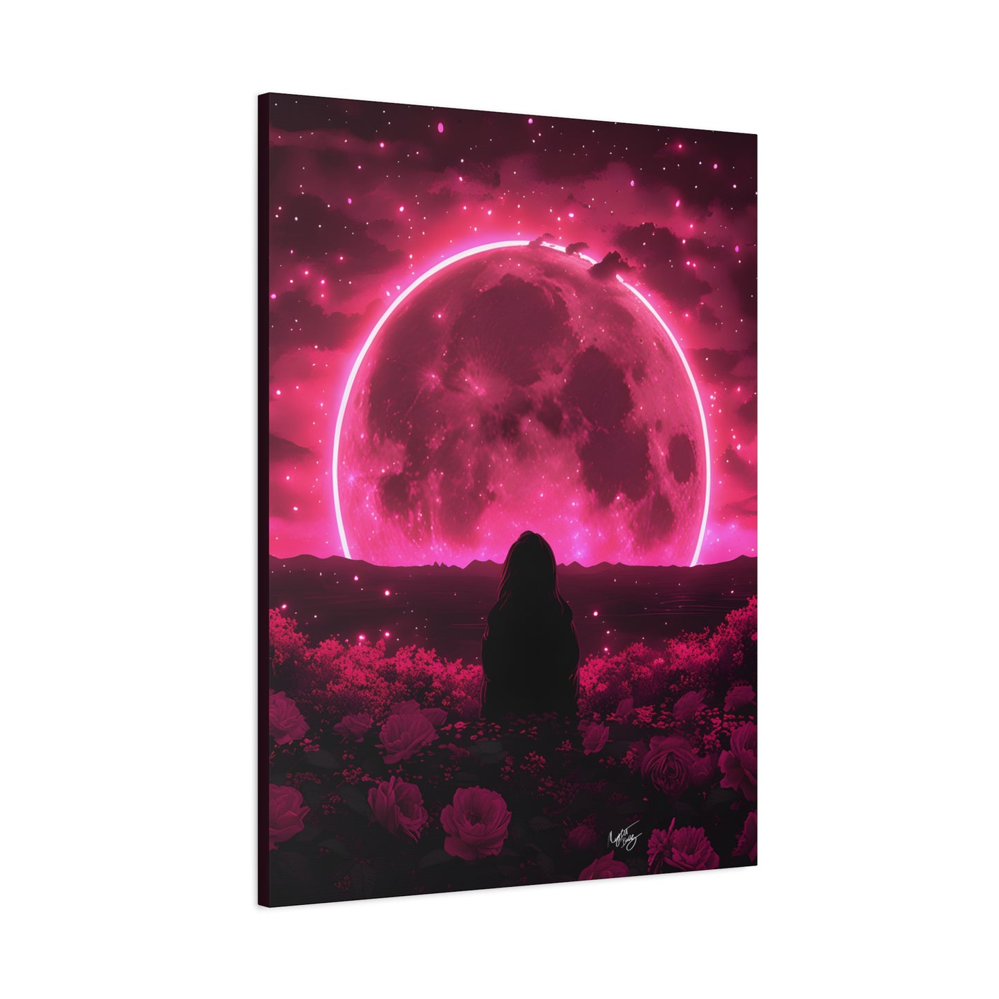 It Rises in the East Afrocentric Black Woman Abstract Art Canvas Wall Print