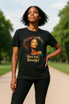 Black Bold and Beautiful Streetwear Unisex Heavyweight Cotton Oversized T-Shirt
