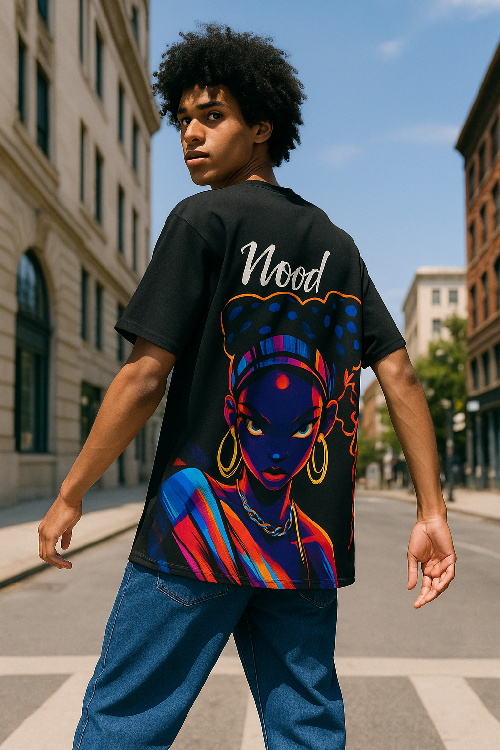 Mood Black Anime Statement Trendy Streetwear Unisex Graphic Tee T-Shirt
