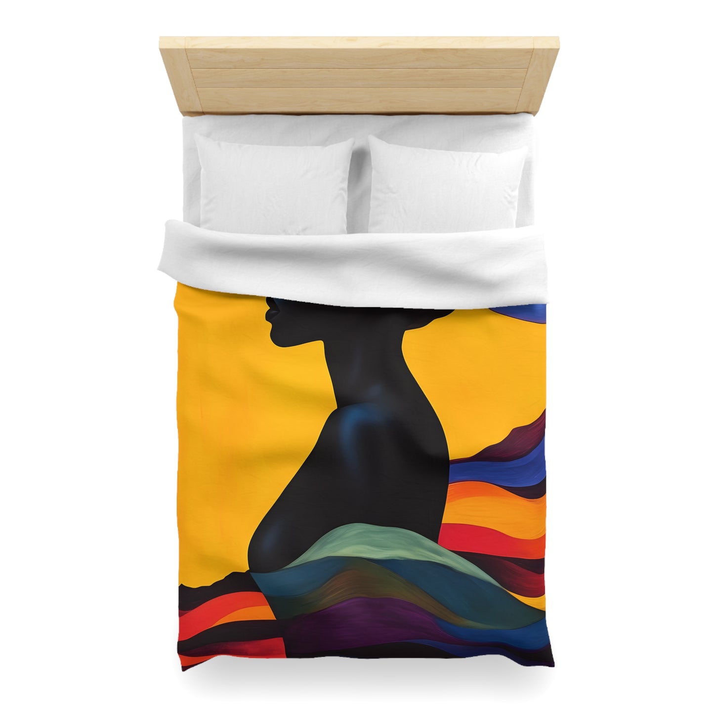 Bohemian Sunset Microfiber Duvet Cover | Vibrant Home Decor, Bedroom Makeover, Gift for Her, Cozy Bedding, Artistic Bed Linen