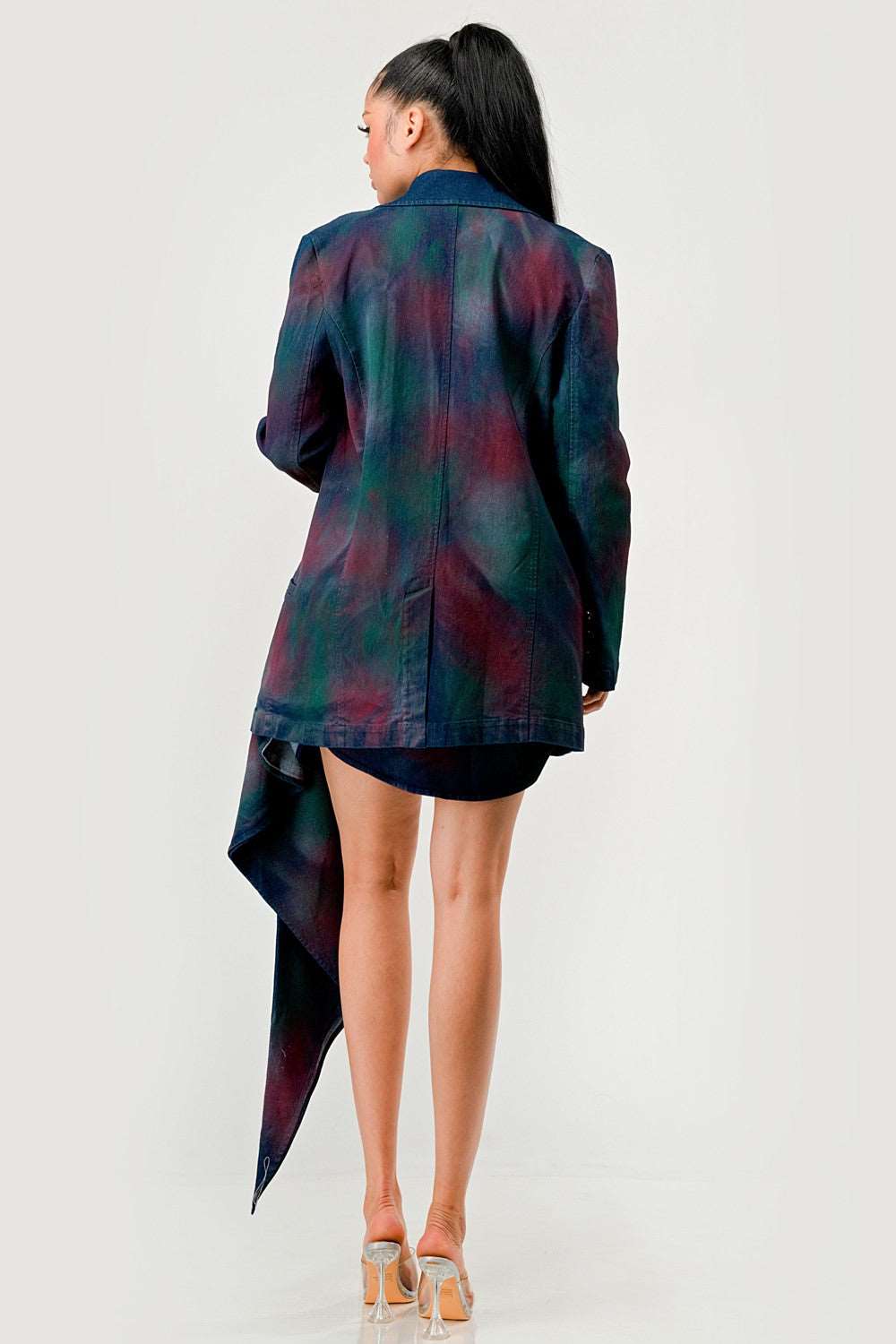 Elegance in Twilight 3-Piece Evening Wear Dress and Top Ensemble