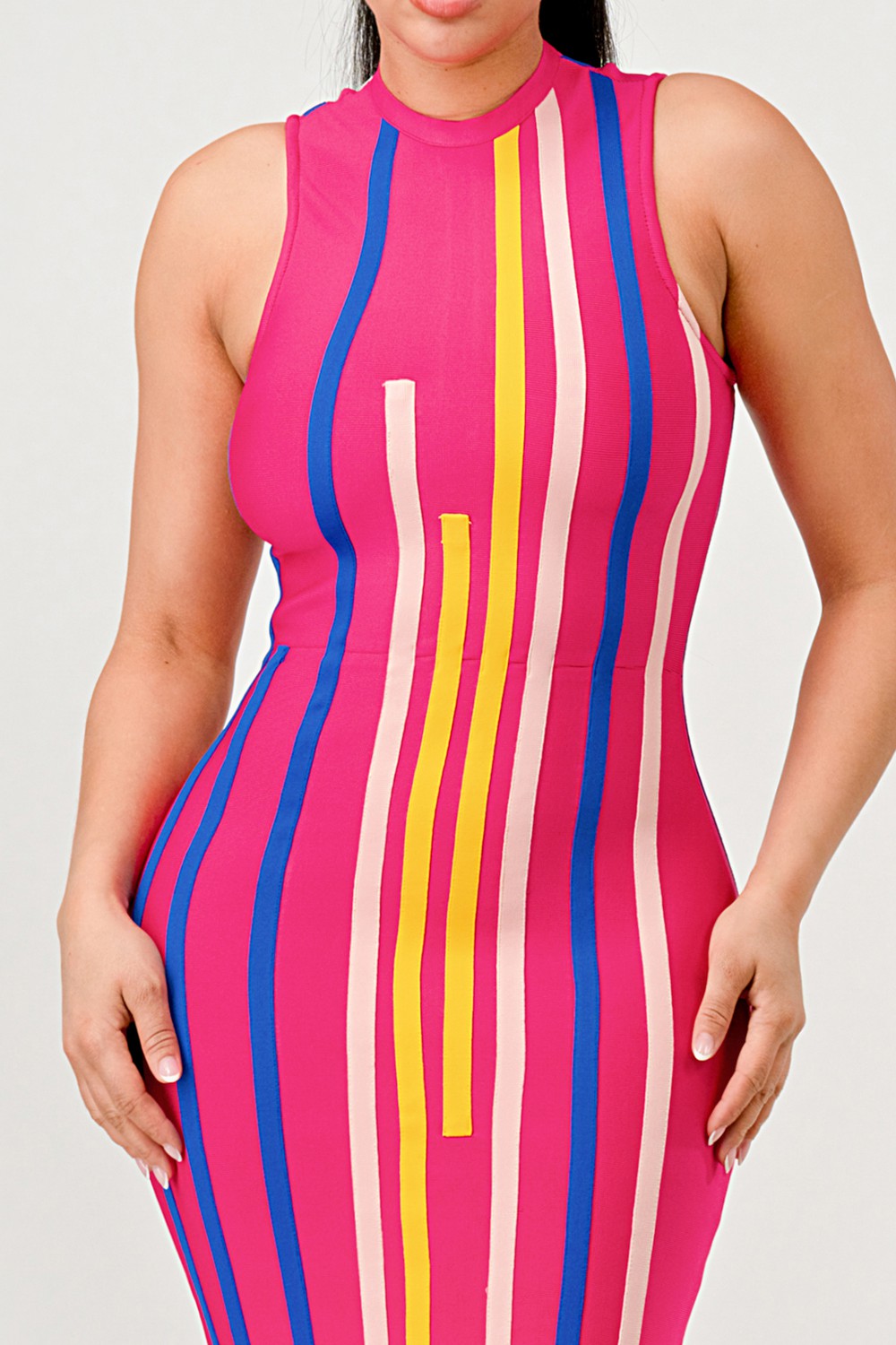Sunset Boulevard Bodycon Maxi Dress