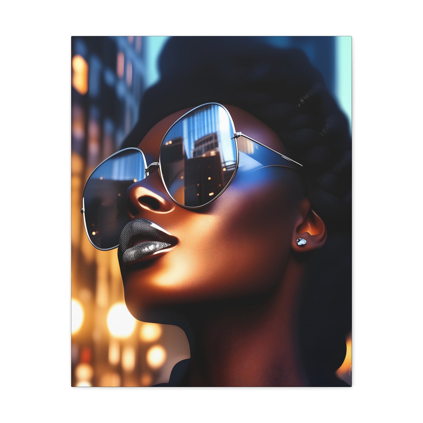 I Am A Diva Black Woman Afrocentric Art Canvas Wall Print
