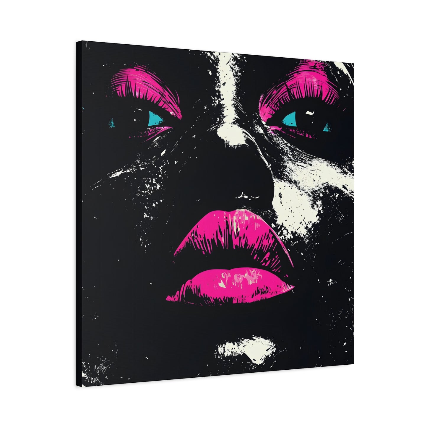 Anticipation Black Woman Art Canvas Wall Print